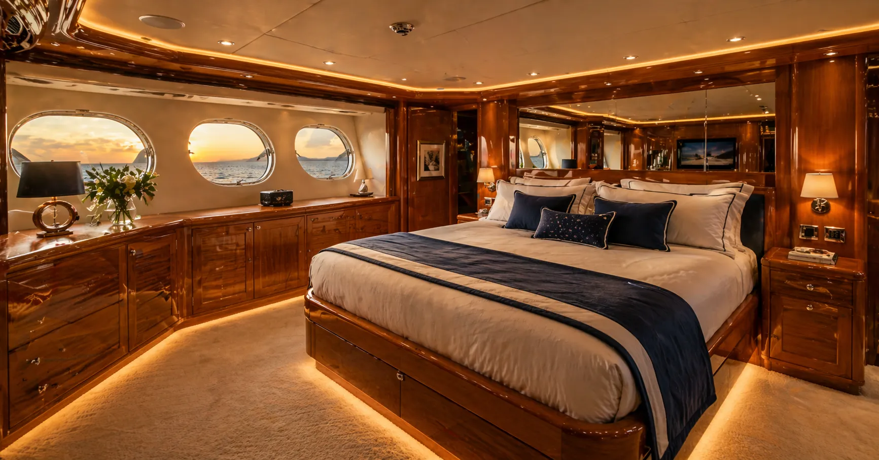 24 Yacht Bedroom Ideas to Maximize Comfort and Storage