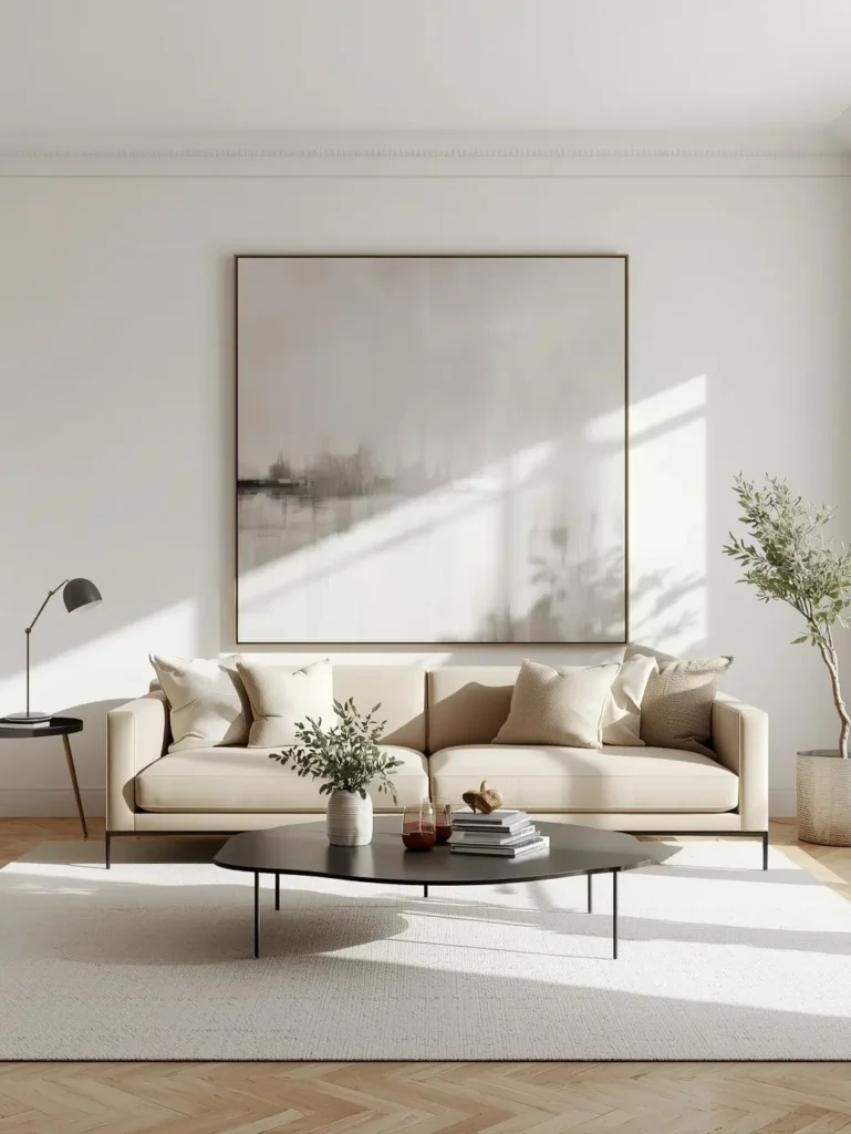4. Use Oversized Art Pieces