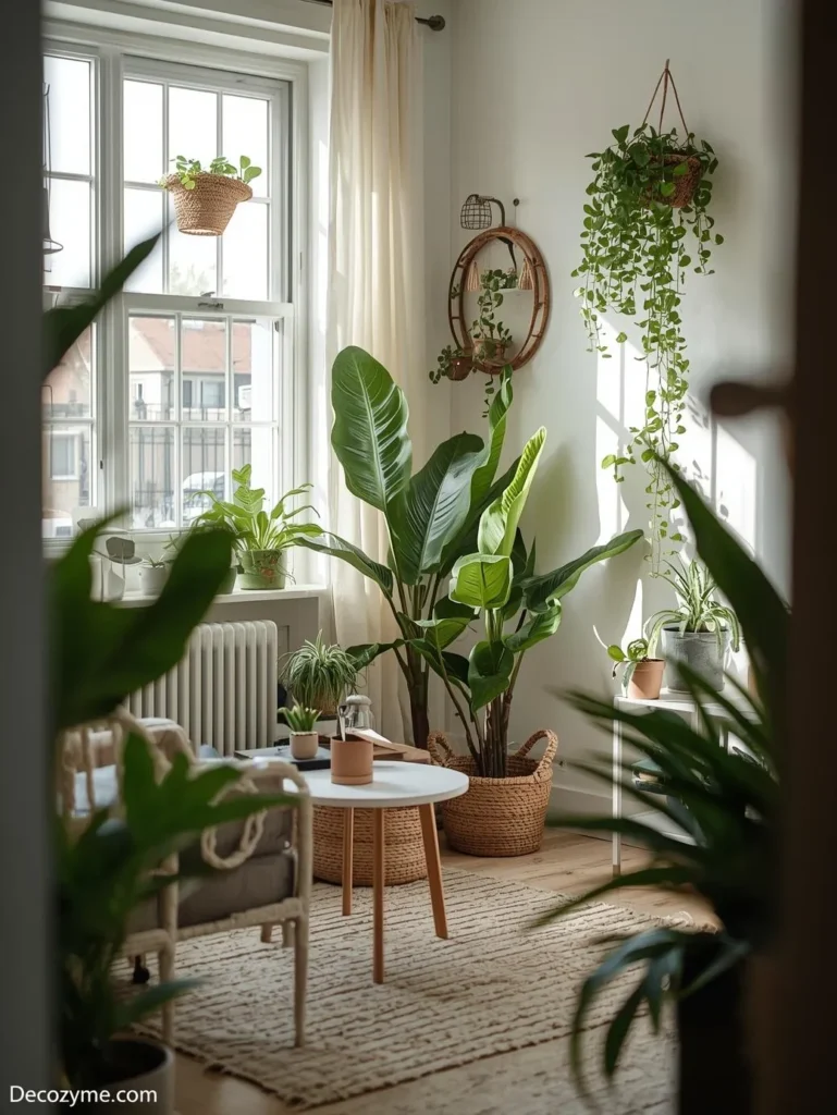 8. Add Indoor Plants (Even Fake Ones Work)