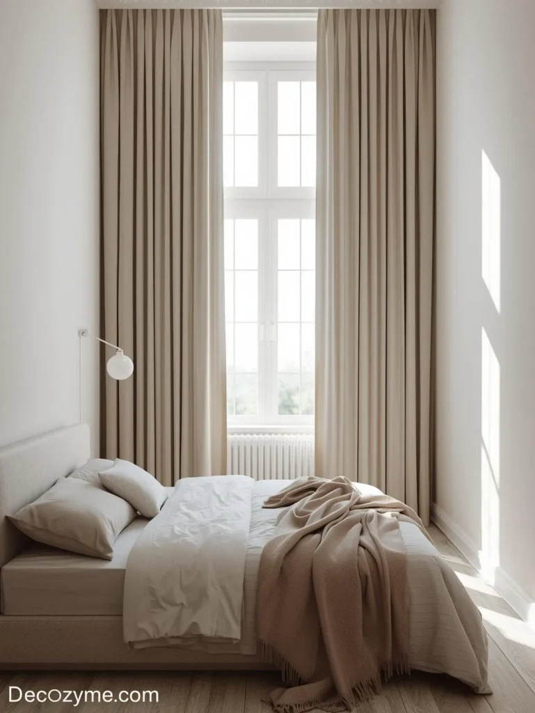 9. Smart Curtains for Vertical Illusion