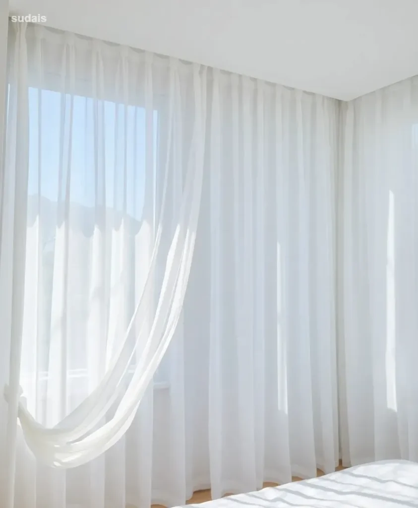 7. Choose Soft, Flowing Curtains