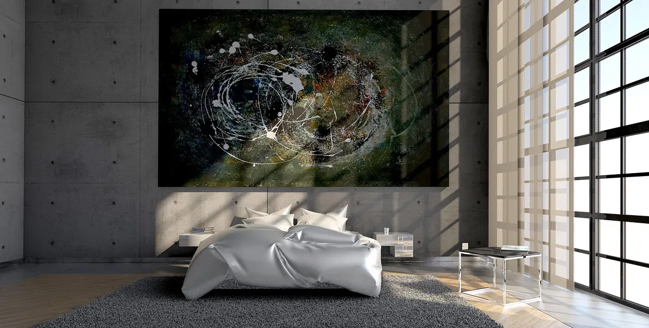 peel-and-stick wallpaper headboard panel bedroom accent wall