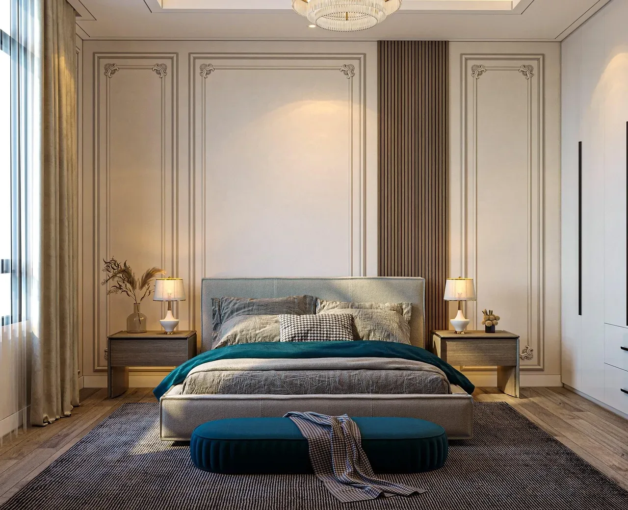 pendant lighting boutique bedroom nightstand
